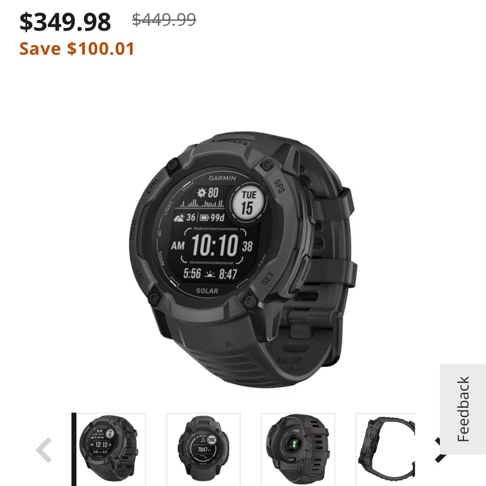 Garmin instinct 2x Solar watch!